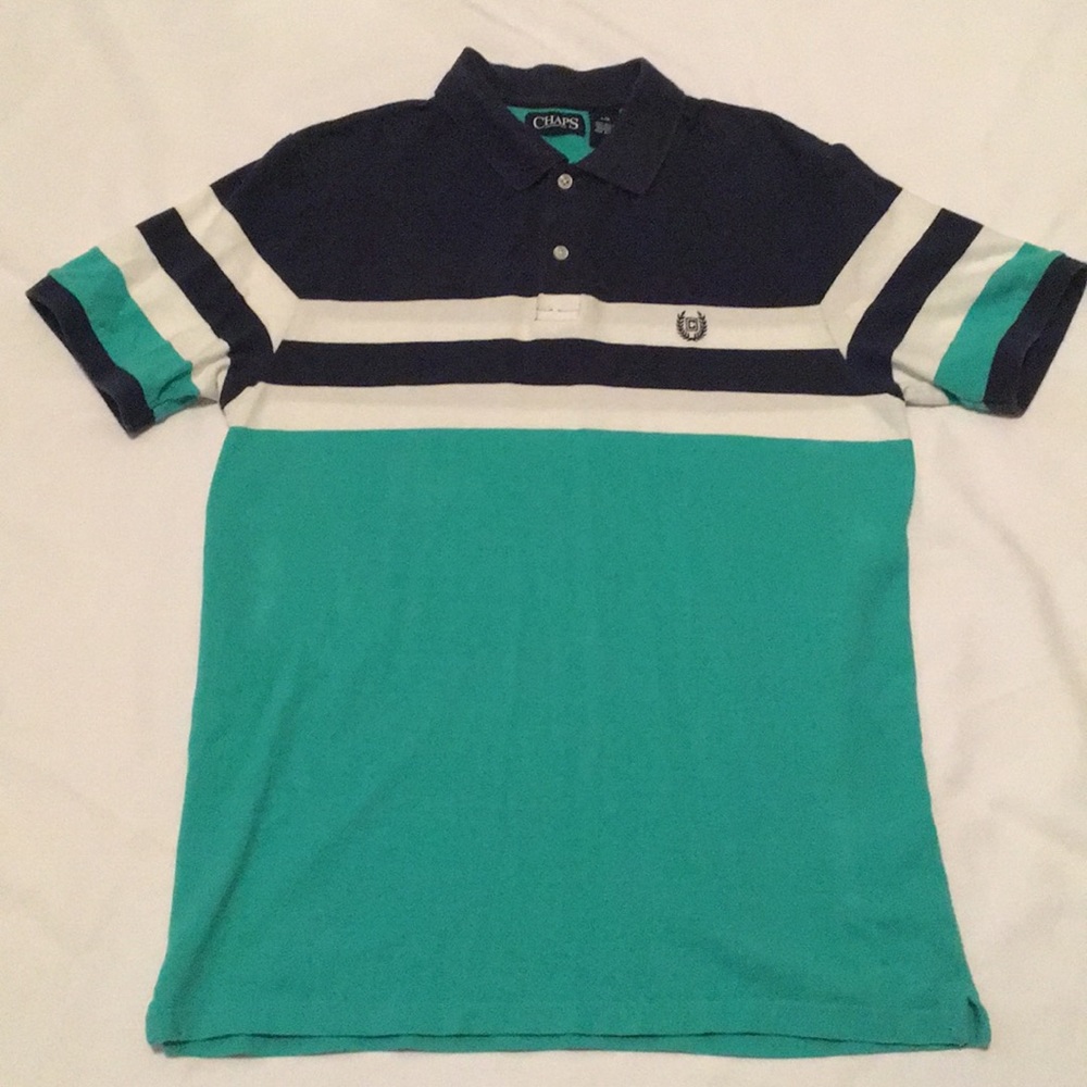 Chaps Shortsleeve Polo Shirt - Size Large